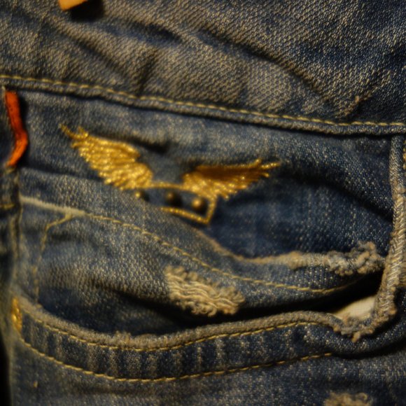 Robin's Jeans Embroidered Distressed Jean - Picture 2 of 5